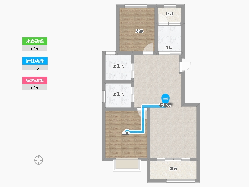 江苏省-无锡市-MOM八春风湖上-73.60-户型库-动静线