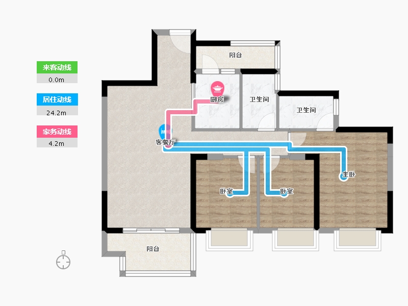 湖南省-郴州市-临武碧桂园-91.12-户型库-动静线