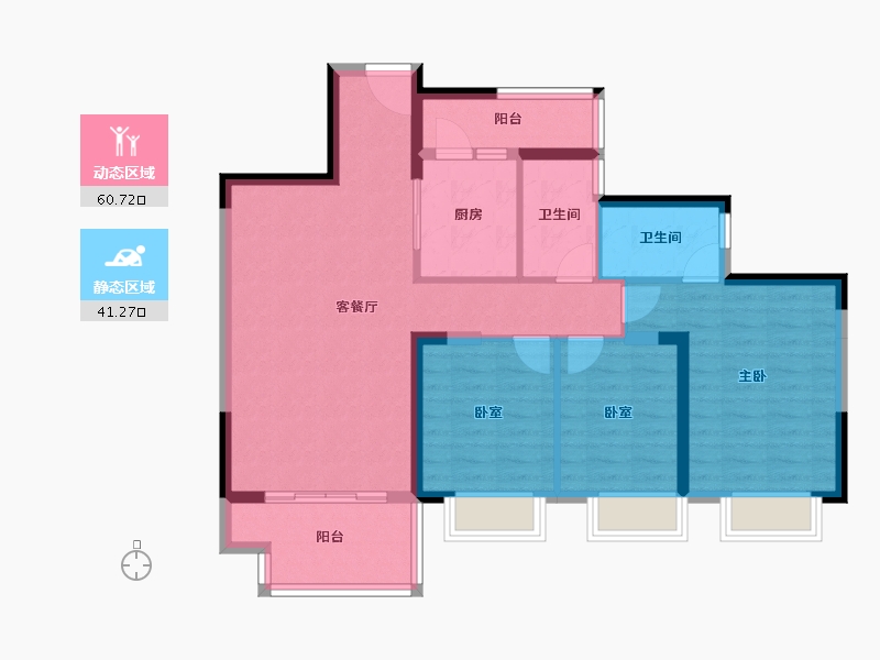 湖南省-郴州市-临武碧桂园-91.12-户型库-动静分区