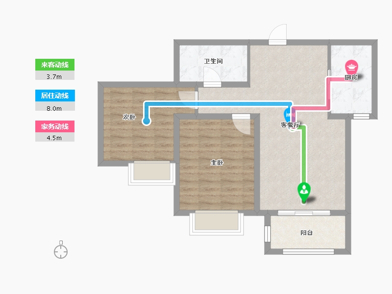 河北省-邢台市-新华里188号-68.08-户型库-动静线