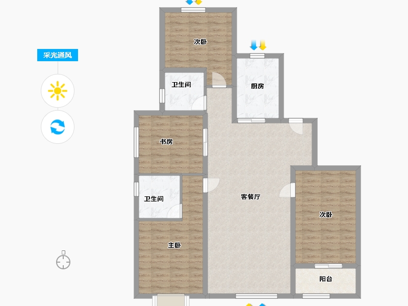 山东省-德州市-东岳翰林院-110.00-户型库-采光通风