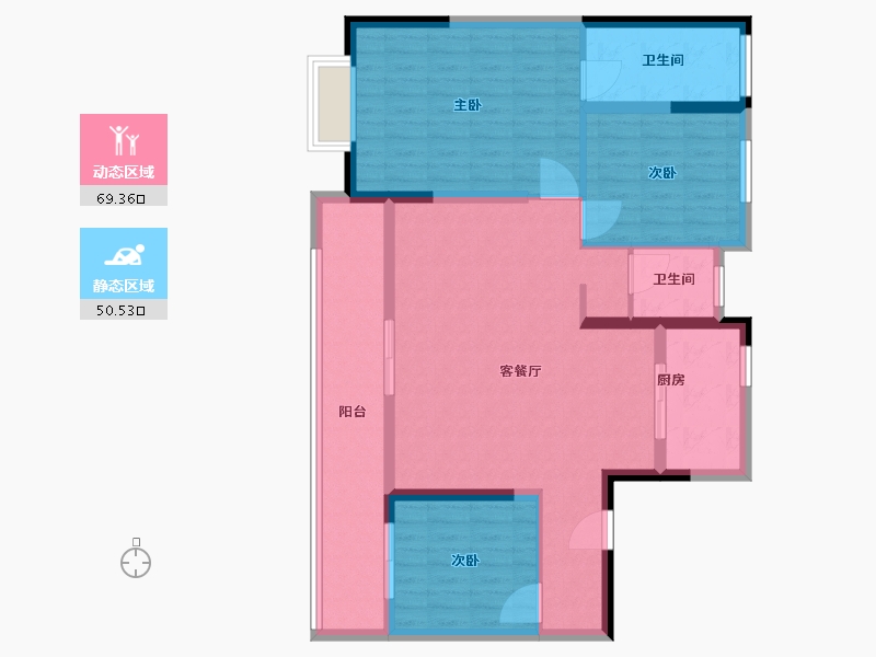 江苏省-苏州市-旭辉熹阅-108.00-户型库-动静分区