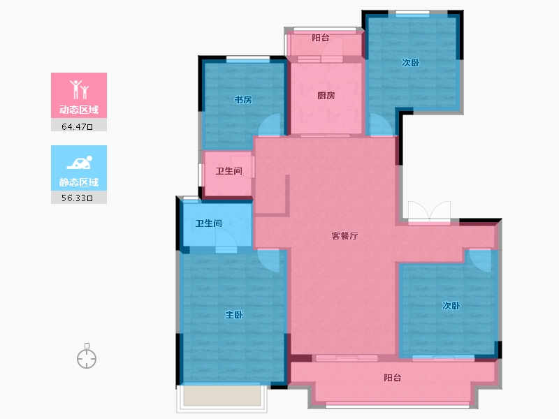 河南省-焦作市-东方今典境界-108.01-户型库-动静分区