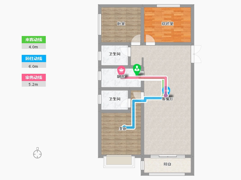 河北省-邢台市-盛世熙府大院-93.98-户型库-动静线