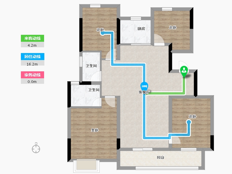 河南省-许昌市-中梁西都府-104.19-户型库-动静线