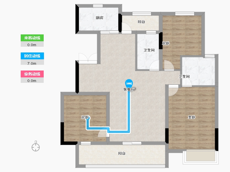 河南省-许昌市-中梁西都府-96.00-户型库-动静线