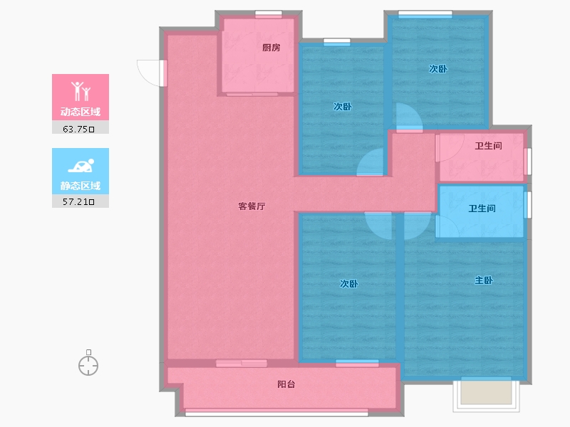 河南省-许昌市-中梁西都府-108.00-户型库-动静分区