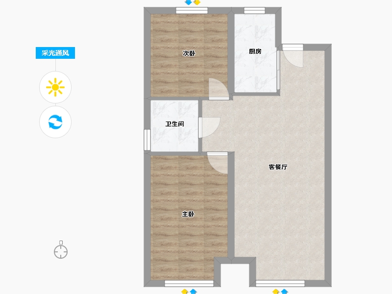 辽宁省-沈阳市-首开·如院-68.00-户型库-采光通风