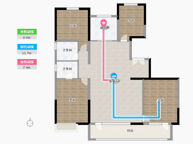 河北省-石家庄市-保利云上-170.37-户型库-动静线