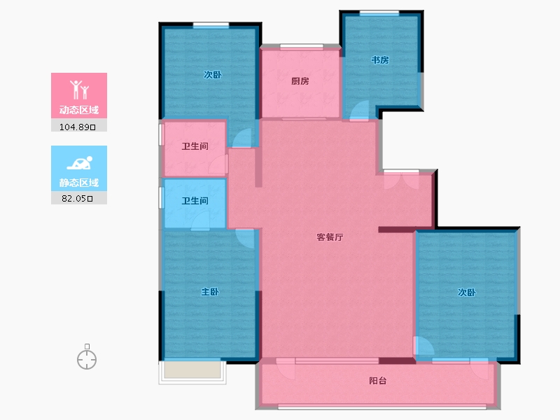 河北省-石家庄市-保利云上-170.37-户型库-动静分区