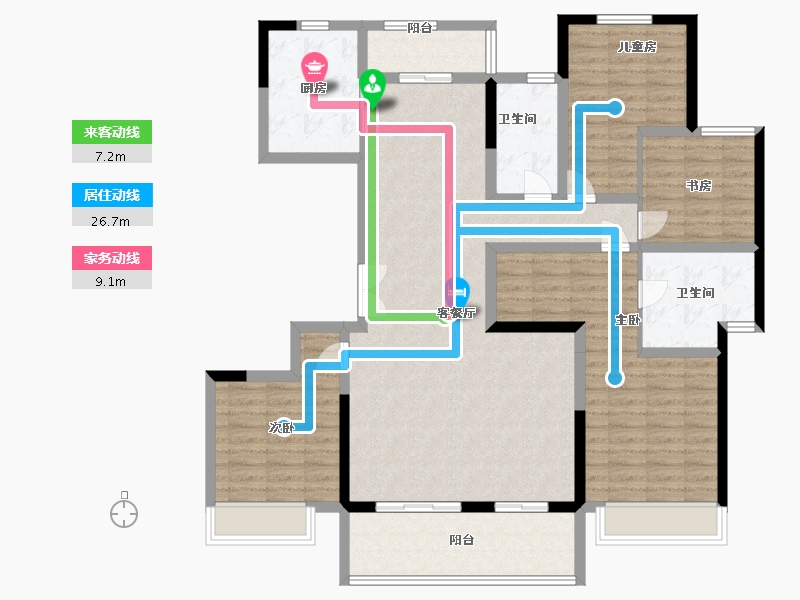 河南省-洛阳市-保利大都会-133.00-户型库-动静线