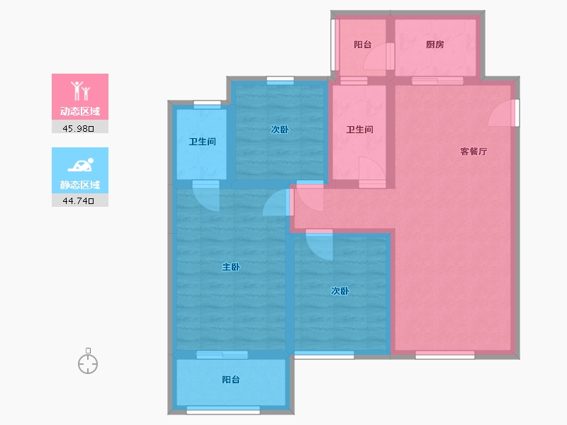 河南省-新乡市-大桥悦时代-102.00-户型库-动静分区