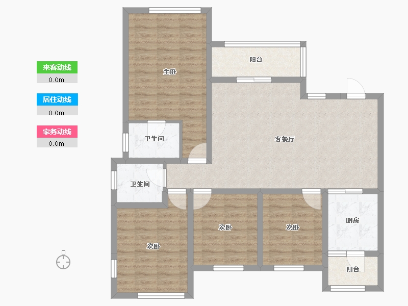 四川省-遂宁市-金宏·青龙湾-99.38-户型库-动静线