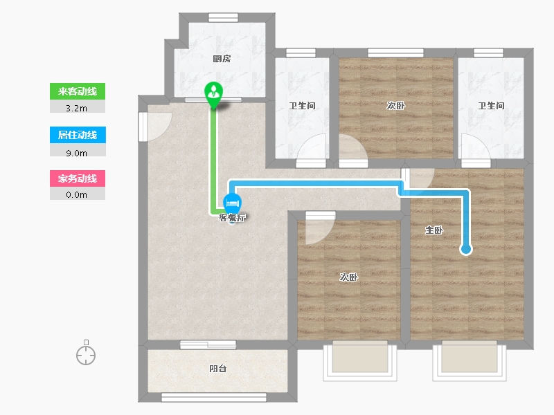 河北省-唐山市-润唐悦府-101.00-户型库-动静线