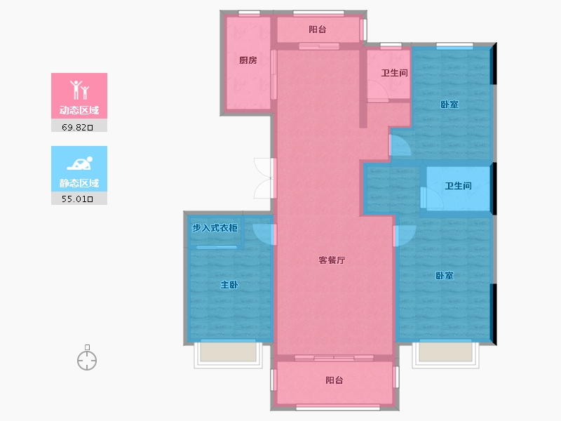 河北省-邢台市-盛世熙府大院-111.75-户型库-动静分区