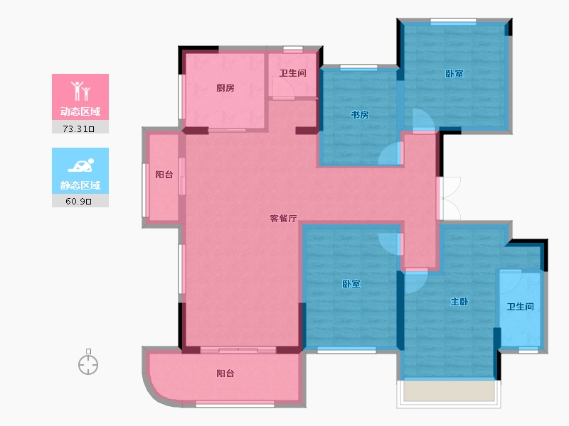 河南省-许昌市-万象三期水岸香郡花园-120.00-户型库-动静分区