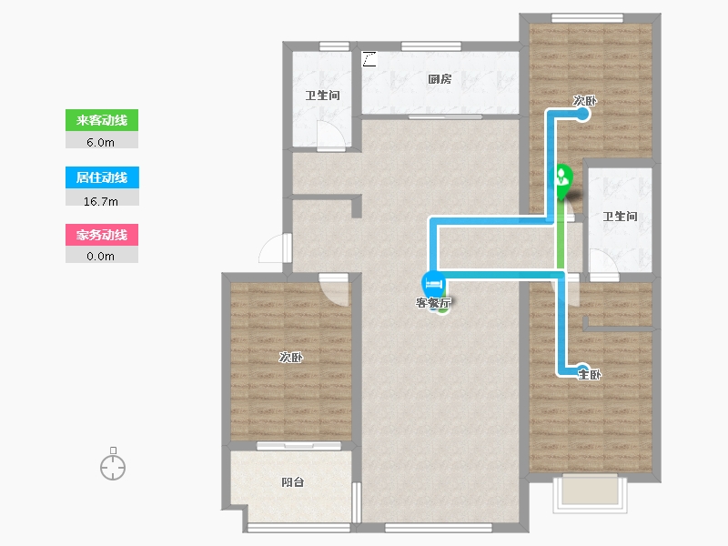 河北省-邯郸市-东城金樾府-125.00-户型库-动静线