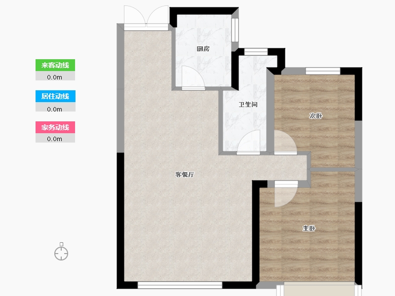 内蒙古自治区-通辽市-诚达·林语江南-60.23-户型库-动静线