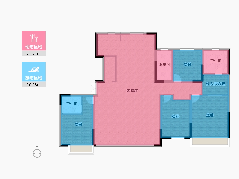 内蒙古自治区-通辽市-诚达·林语江南-148.15-户型库-动静分区