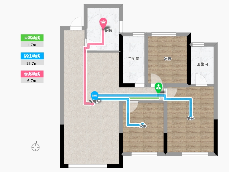 内蒙古自治区-通辽市-诚达·龙庭御府-81.16-户型库-动静线