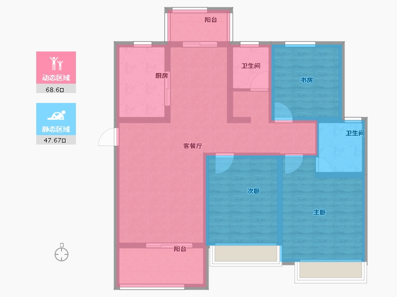 河南省-许昌市-物华溪悦-103.20-户型库-动静分区