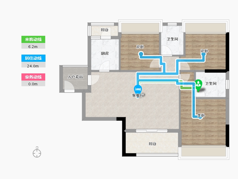 安徽省-宿州市-彼岸星城·融耀-86.49-户型库-动静线