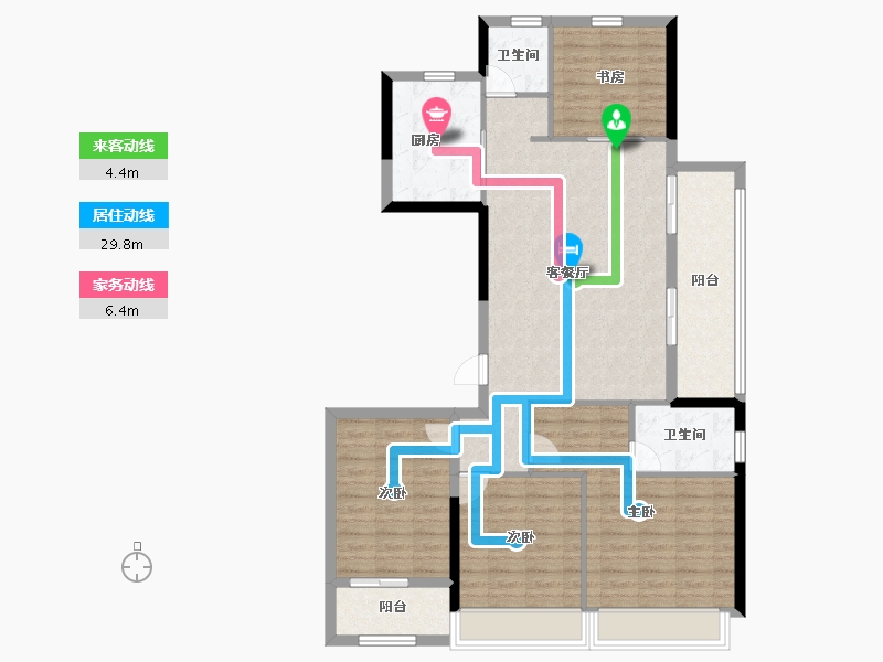 浙江省-温州市-德信天宸-111.20-户型库-动静线