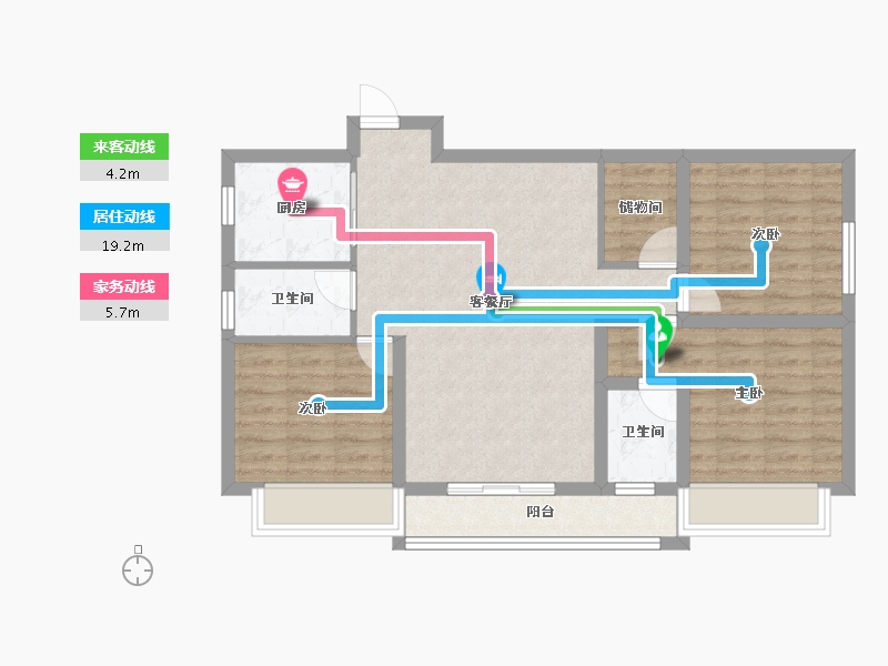 河南省-许昌市-千玺楽苑-82.43-户型库-动静线