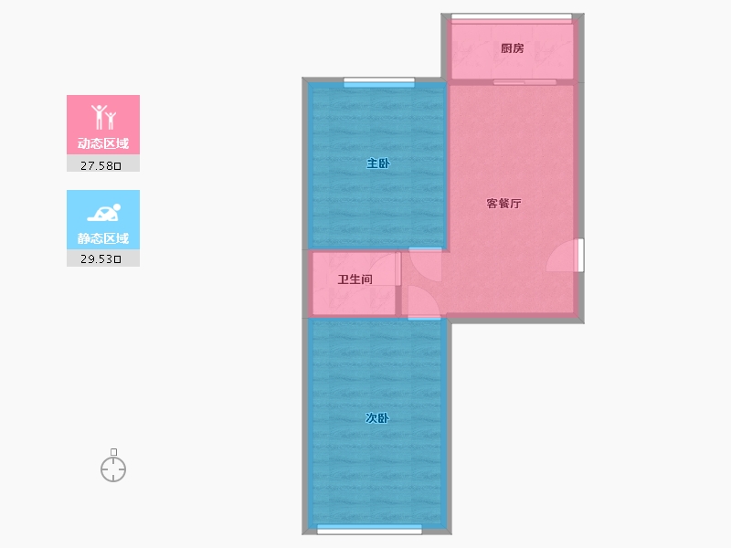 广东省-中山市-鼎盛公寓-52.00-户型库-动静分区