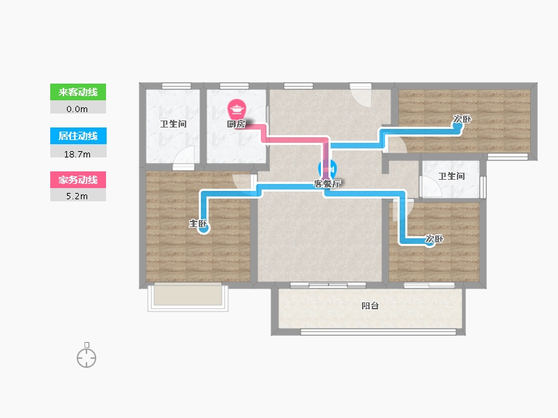 湖北省-襄阳市-君山水岸-96.22-户型库-动静线