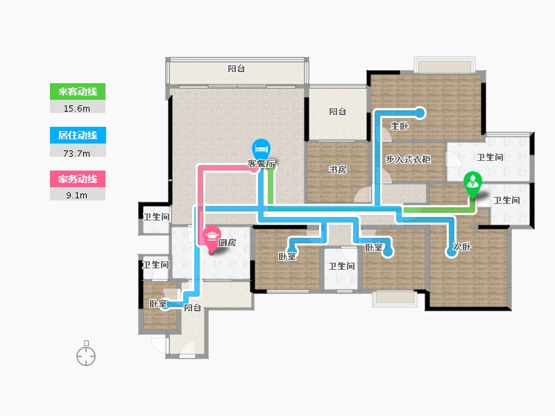 广东省-广州市-南天名苑-292.13-户型库-动静线