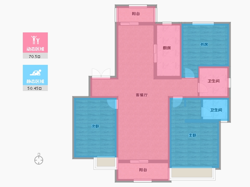 河南省-许昌市-物华溪悦-107.20-户型库-动静分区