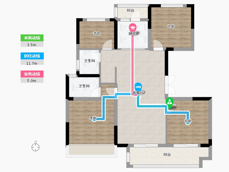 河南省-焦作市-东方今典境界-100.01-户型库-动静线