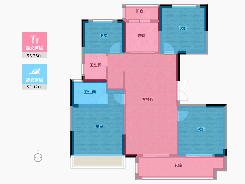 河南省-焦作市-东方今典境界-100.01-户型库-动静分区