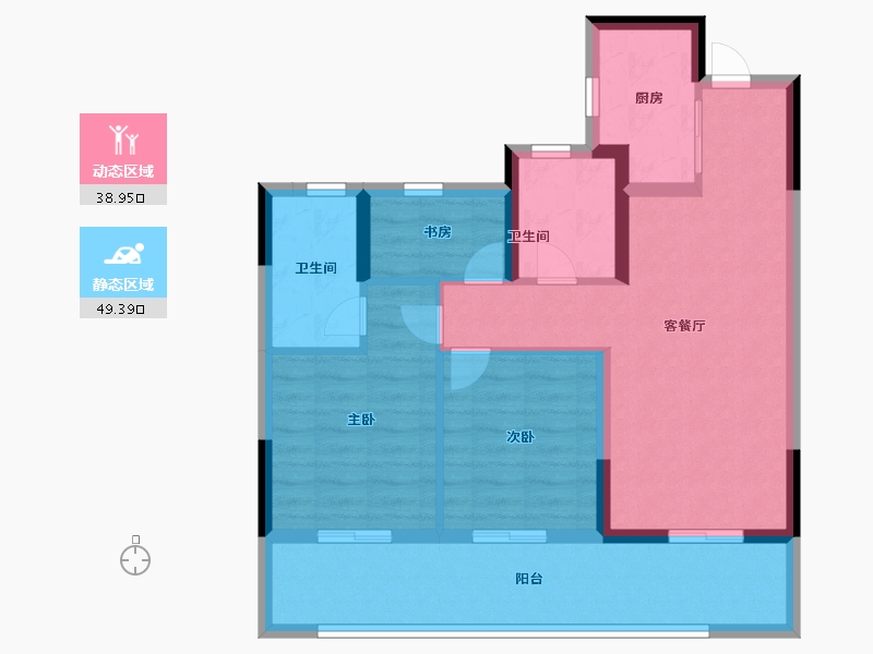 浙江省-温州市-云创上城-78.40-户型库-动静分区