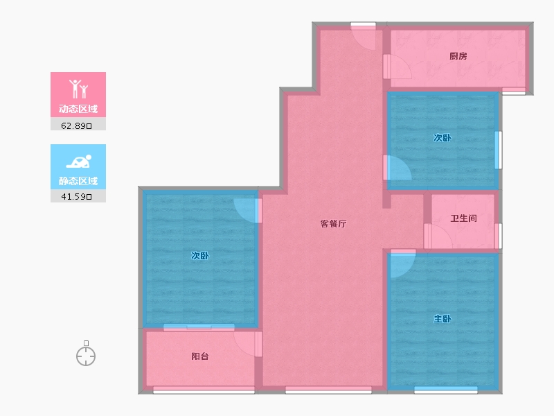 河南省-许昌市-千玺楽苑-93.39-户型库-动静分区