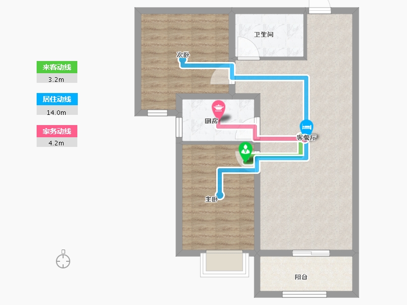 河北省-石家庄市-厚德·中央锦城-75.22-户型库-动静线