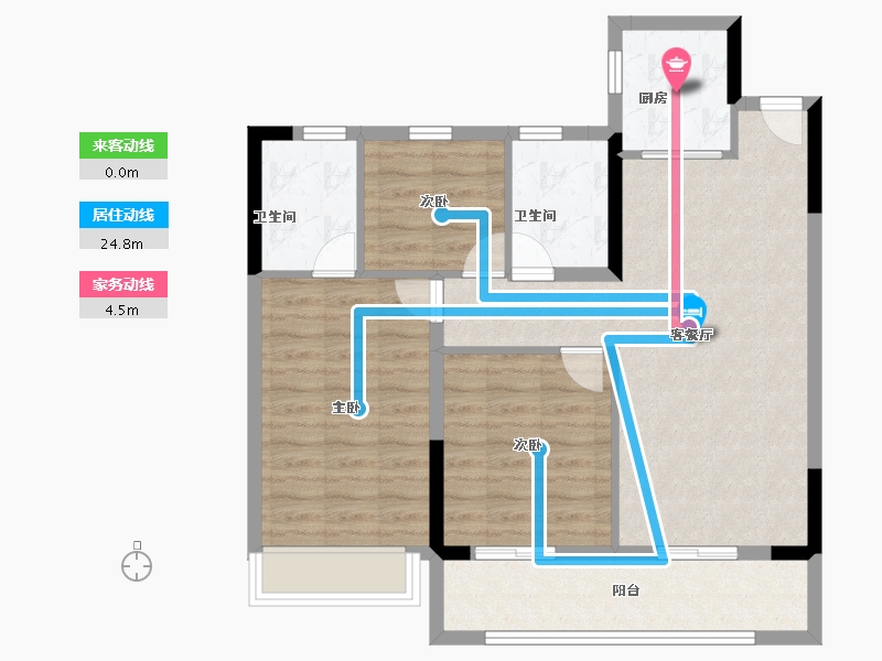 浙江省-温州市-德信天宸-82.40-户型库-动静线