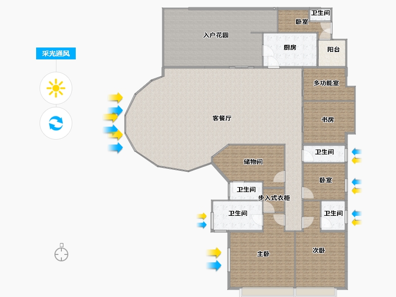 广东省-广州市-博雅首府-486.38-户型库-采光通风