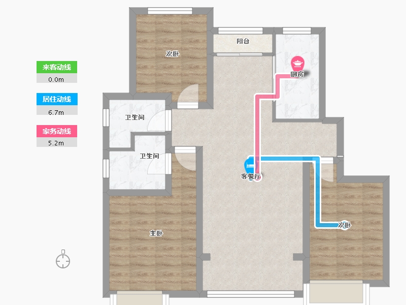 河北省-石家庄市-瀚正御璟城-79.92-户型库-动静线