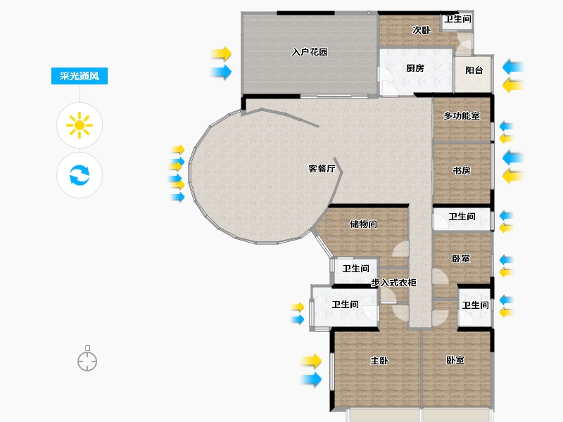 广东省-广州市-博雅首府-309.84-户型库-采光通风