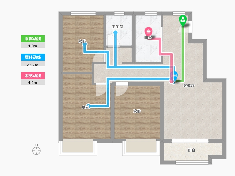 河北省-石家庄市-石家庄众人翡丽湾-75.67-户型库-动静线