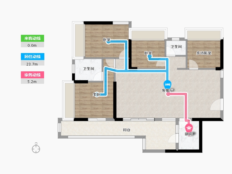 湖南省-郴州市-熠通公馆-102.59-户型库-动静线