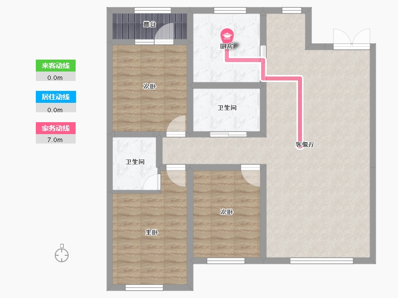 内蒙古自治区-通辽市-逸美华庭·岚郡-98.94-户型库-动静线