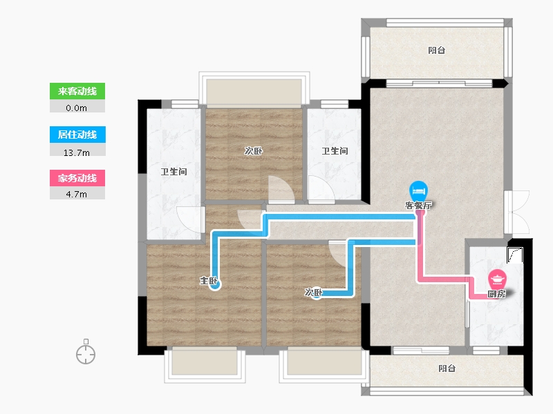 贵州省-贵阳市-颐华府-92.00-户型库-动静线