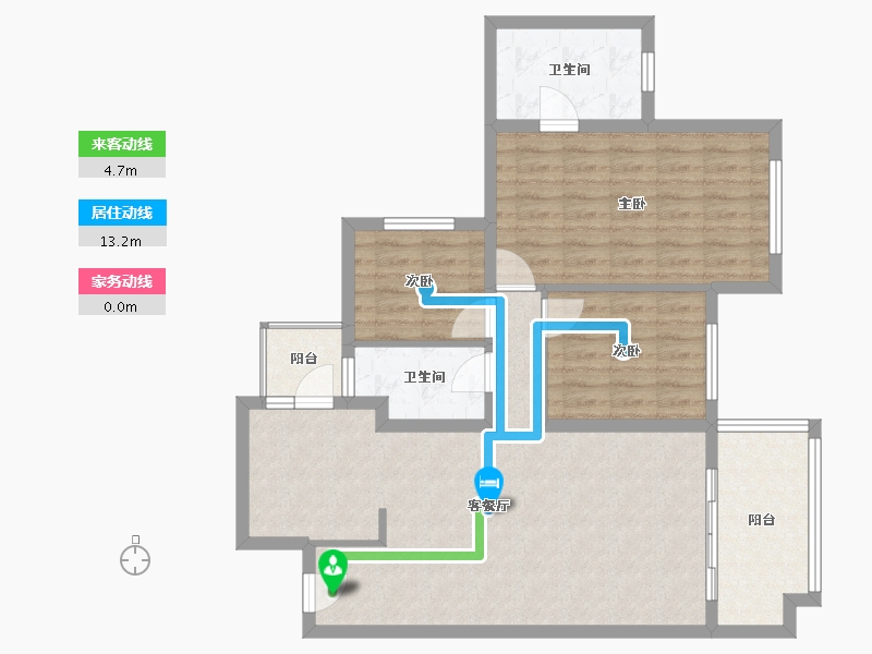 四川省-南充市-鸿通1988-86.00-户型库-动静线