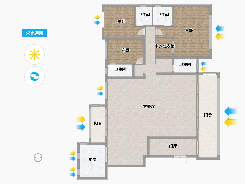 贵州省-遵义市-中建锦阅-201.00-户型库-采光通风