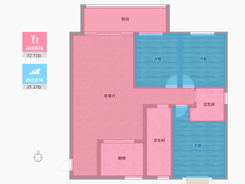 河南省-洛阳市-美伦橖颂-96.01-户型库-动静分区