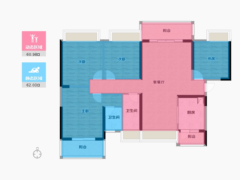 广东省-阳江市-绿景湾-119.00-户型库-动静分区