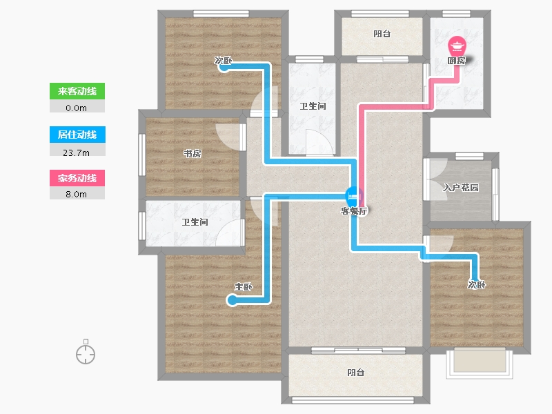 河南省-焦作市-沁阳晨升一號城邦-123.61-户型库-动静线